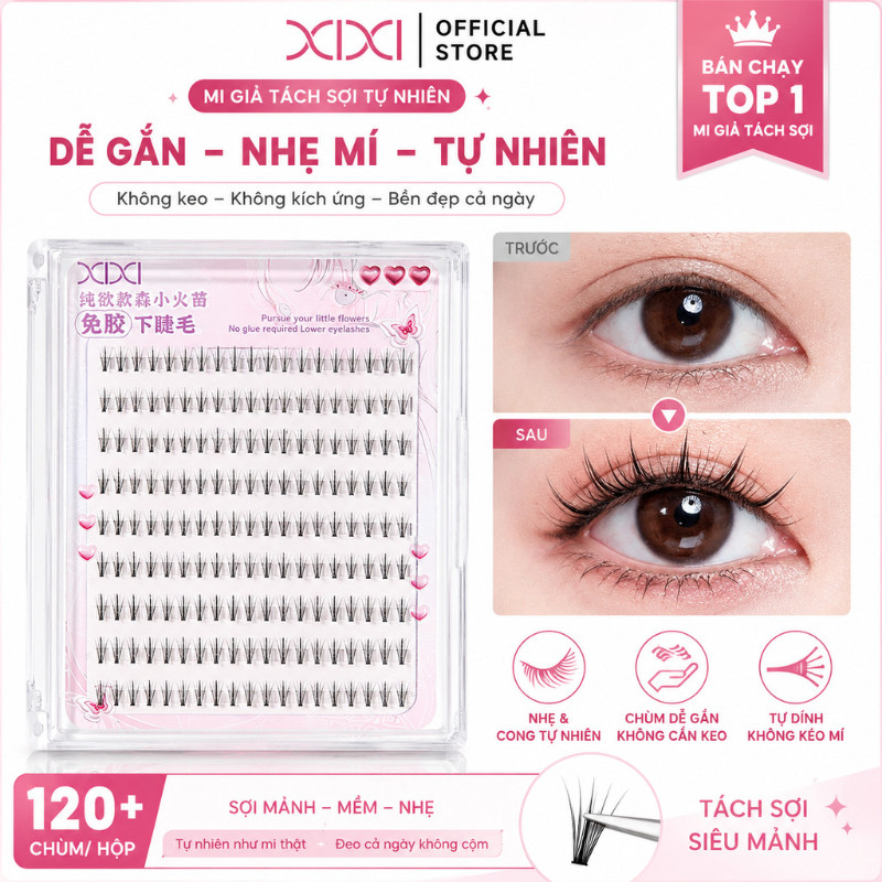Xixi Mi Dưới Tự Dính – Không Keo, Tự Nhiên, Cong Lâu, Dễ Dùng, Cho Học Sinh & Giá Rẻ JM50