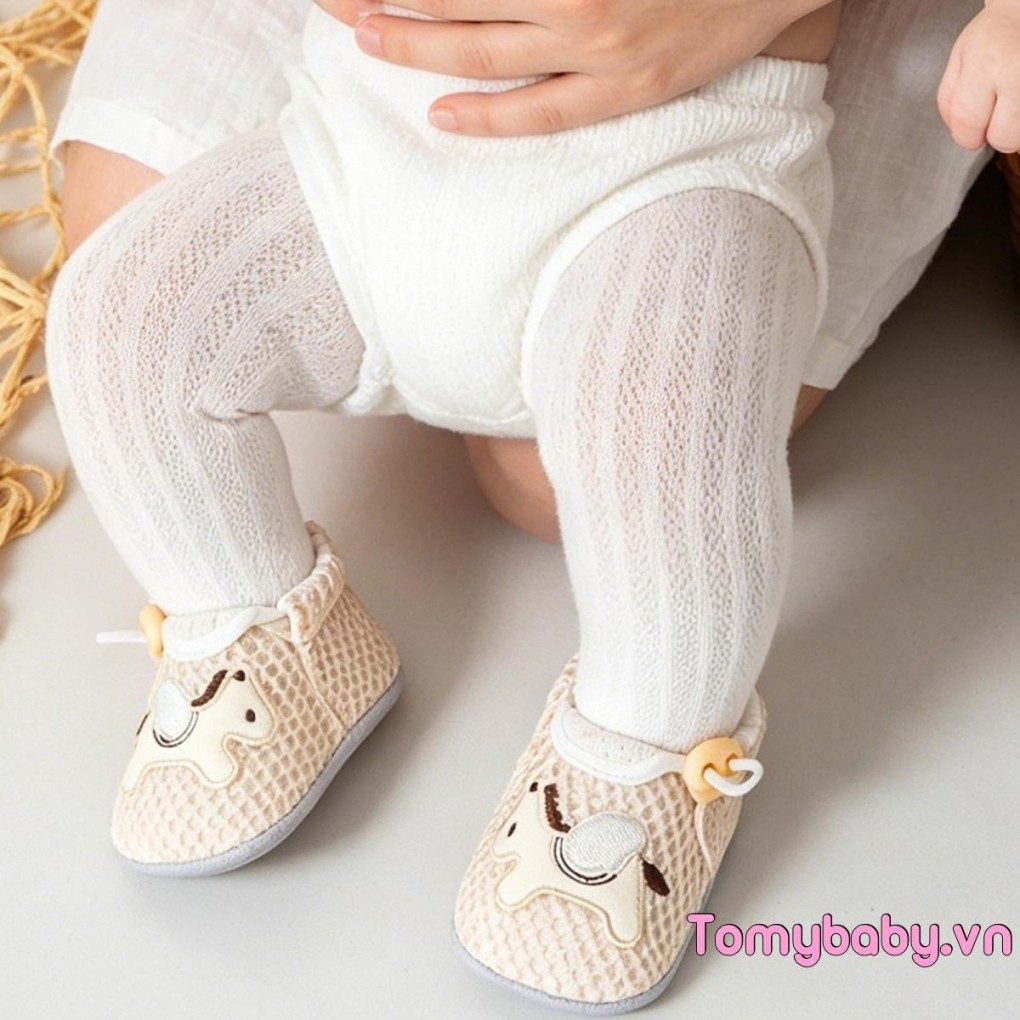 [lpDL] Giày lưới trẻ em Bùa thú thoáng khí Giày tập đi đầu tiên Đế mềm Giày thể thao chống trượt