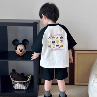 (Từ 1-12 tuổi) Áo thun ngắn tay trẻ em, áo thun nam 210g chất liệu cotton 100% in họa tiết Dega.