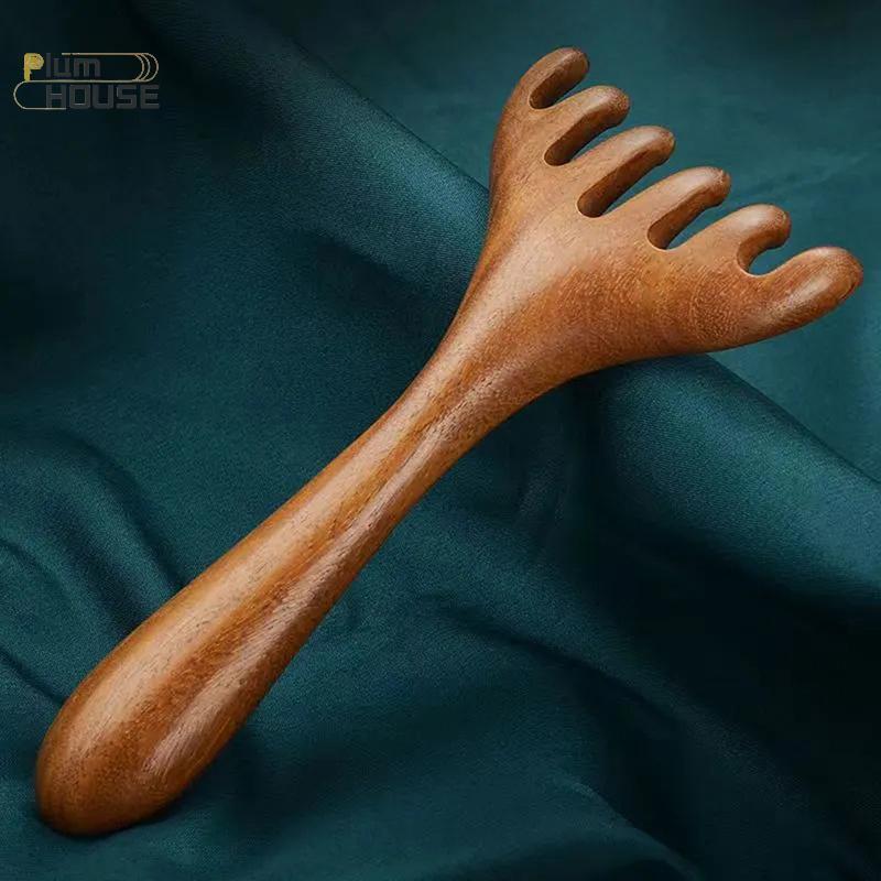 PlumHOUSE 1 Cái Nhựa Năm Móng Da Đầu Máy Mát Xa Gua Sha Dụng Cụ Xước Lưng VN