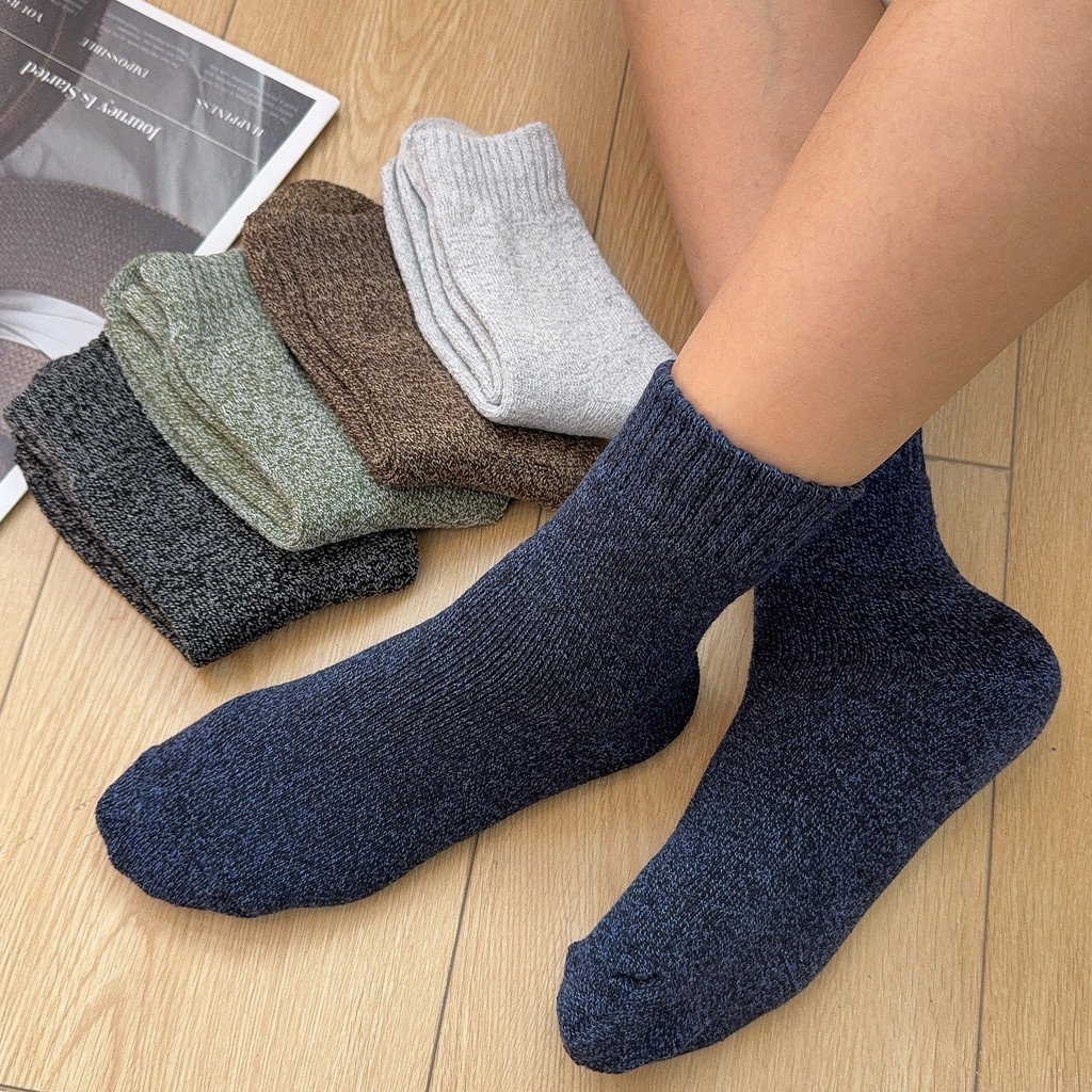 Tất leo núi polyester dày, giữ ấm tốt cho đi bộ và cắm trại trong thời tiết lạnh