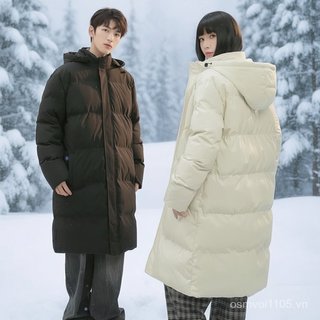 Thể Thao Ngoài Trời Dày Giữa Chiều Dài Áo Khoác Cotton Có Mũ Trùm Đầu Kích Thước Lớn Ấm Bánh Mì Áo Khoác Coup