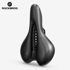 ROCKBROS Yên Xe Đạp Ghế Xe Đạp Hấp Thụ Sốc Da PU Rỗng Thoải Mái Thoáng Khí Nơ Thiết Kế Hợp Lý MTB Xe Đạp Đường Bộ