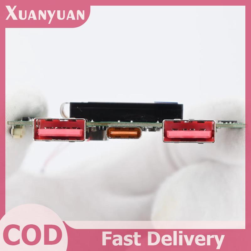 XUAN 1 Cái Bộ Chuyển Đổi Sạc Nhanh Hai Chiều Mô Đun Nguồn Điện Di Động DIY Bo Mạch Chủ Điện Có Màn Hình Type-c USB 22.5W VN