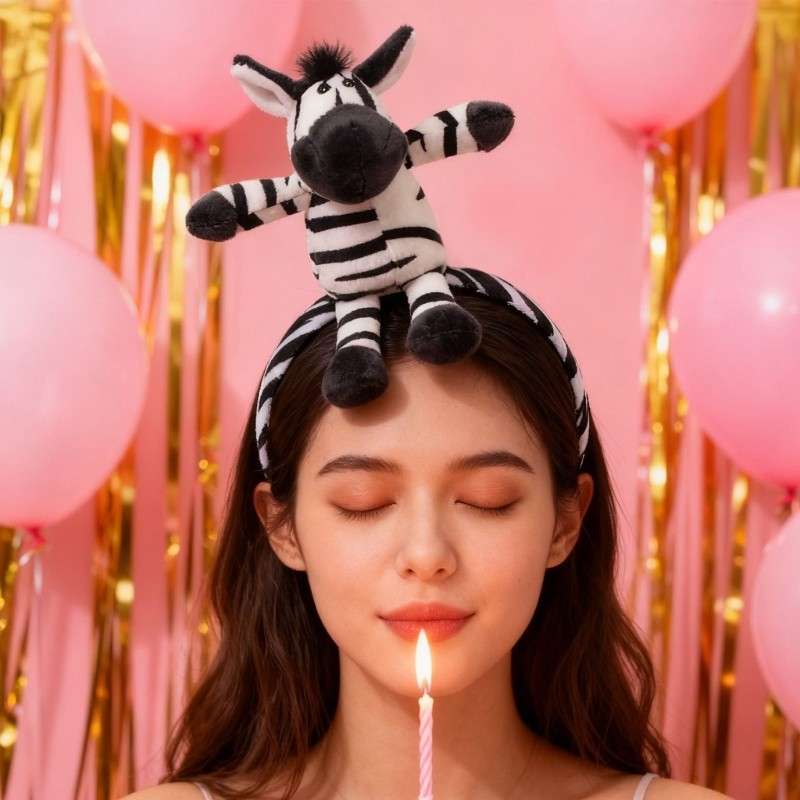 Jenniferab Mũ Đội Đầu Hình Ngựa Vằn, Thích Hợp Cho Sự Kiện