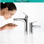 Hansgrohe Focus 31607007 vòi chậu đơn 100 có lỗ thoát nước bật lên