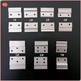 N & X 1 Cặp Móc Treo Hình Cleat Pháp Nhôm Nặng Z-Clamps Lồng Vào Nhau Treo Tường Giá Đỡ Hình Ảnh Cho Gương.