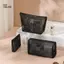 PlumHOUSE Lưới Túi Đựng Mỹ Phẩm Trong Suốt Nhỏ Lớn Đen Túi Trang Điểm Di Động Du Lịch Vệ Sinh Tổ Chức Hộp Đựng Son Môi Túi Bảo Quản VN