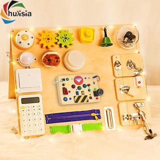 Bảng công tắc LED chulisia Bảng cảm giác Phát triển trí não Kỹ năng vận động tinh cho bé Nút hoạt động cho bé Đồ chơi dành cho trẻ em Đảng ủng hộ