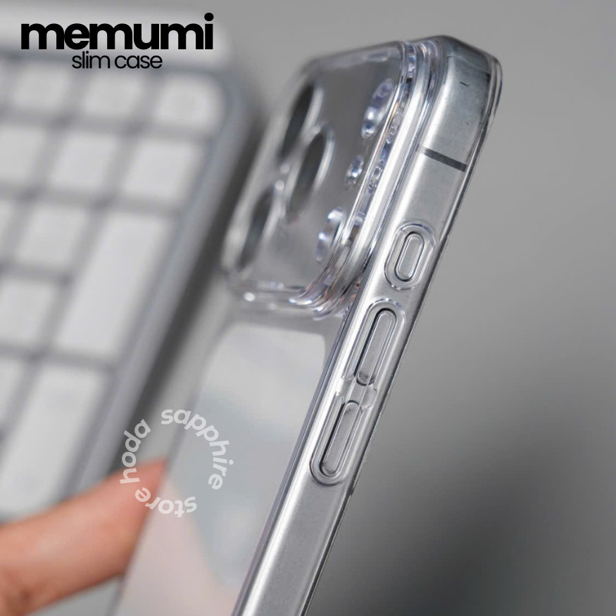 [Chính Hãng] Ốp Lưng Memumi Ultra Slim Trong Suốt, Siêu Mỏng 0.33mm, Tích Hợp MagSafe Cho iPhone 13 - 17 Series Chống Ố