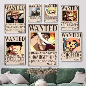 Poster mong muốn từ anime One Piece Poster Không Khung Tranh Canvas Trang Trí Tường