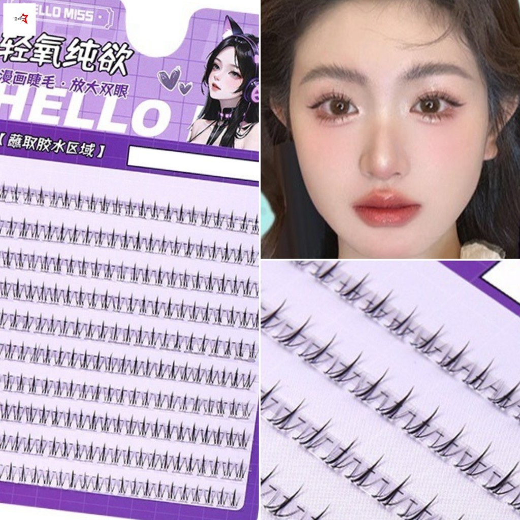 Lông mi trong suốt Thân dưới Nhìn tự nhiên C uốn mi mở rộng cho phụ nữ