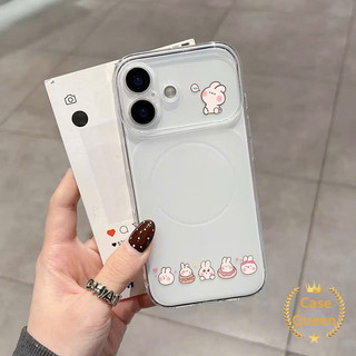 Tương thích cho IPhone 17 11 15 14 16 13 12 Pro Max 14 Plus Vỏ Corning hình thỏ đơn giản dễ thương