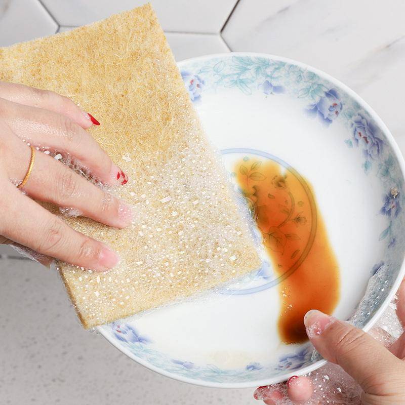 JINHF Chất Lượng Cao Sợi Dừa Cọ Rửa Miếng 10 Chiếc Không Dệt Bền Có Thể Tái Sử Dụng Nhà Bếp Bọt Biển Phù Hợp Với Món Ăn Nồi Chảo Vệ Sinh HOT