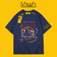 Áo thun 100% cotton cao cấp tay ngắn dáng rộng phong cách Hàn Quốc BKMK Color Line in hình cổ tròn thoải mái