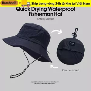 Mũ xô BAMBOOB Chống tia cực tím Leo núi Nhanh khô có túi đựng Mũ chống nắng