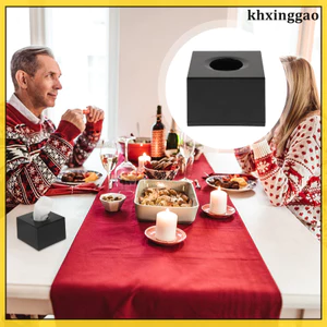 Cubed Đen Giá Đỡ Serviette Nhà Hàng Khăn Giấy Mặt Hiện Đại Khăn Ăn Cho Phòng Tắmkhxinggao