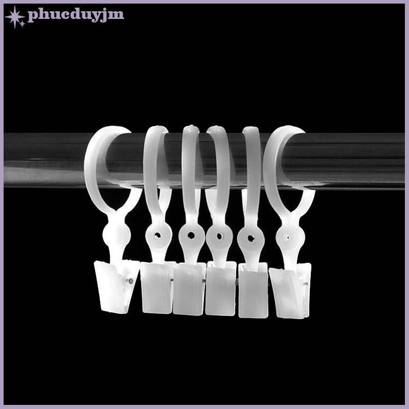 Phu 10 cái kẹp khóa rèm bằng nhựa khóa Cà Vạt Rèm trắng phụ kiện rèm tự làm đồ dùng gia đình VN
