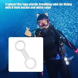 Shas Trọng Lượng Nhẹ Silicone Snorkel Dây Đeo Giữ Kẹp Giữ Dễ Dàng Sử Dụng