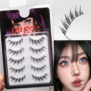 Lông mi giả Wispy đen - Một mảnh dày tự nhiên để mở rộng mắt