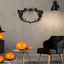 CIFbuy Halloween Vòng Hoa Nhện Trang Trí Tường, Điêu Khắc Ma Kim Loại Cho Vườn Cửa, Quà Tặng Năm Mới Giáng Sinh