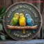 HELLOYOUNG Vintage Canary Bird Kim Loại Trang Trí Tường Cho Phòng Khách Nghệ Thuật Gia Đình