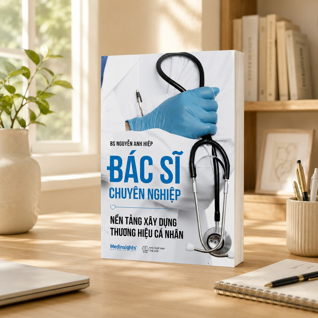 Sách: Bác Sĩ Chuyên Nghiệp - Cẩm Nang Hình Thành Thương Hiệu Cá Nhân Y Tế Đáng Tin Cậy (Medinsights)