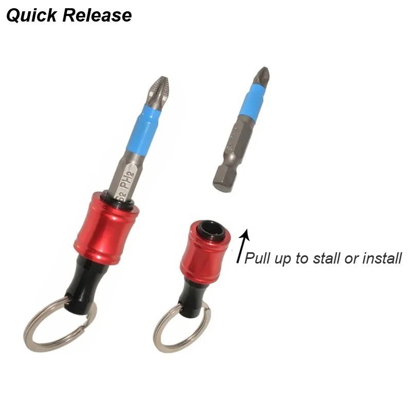 [COD] Bộ Treo Móc Khóa Đựng Mũi Khoan/Vít 1/4 inch - Carabiner Chắc Chắn, Thiết Kế Dạng Cốc, Tương Thích Đa Dụng