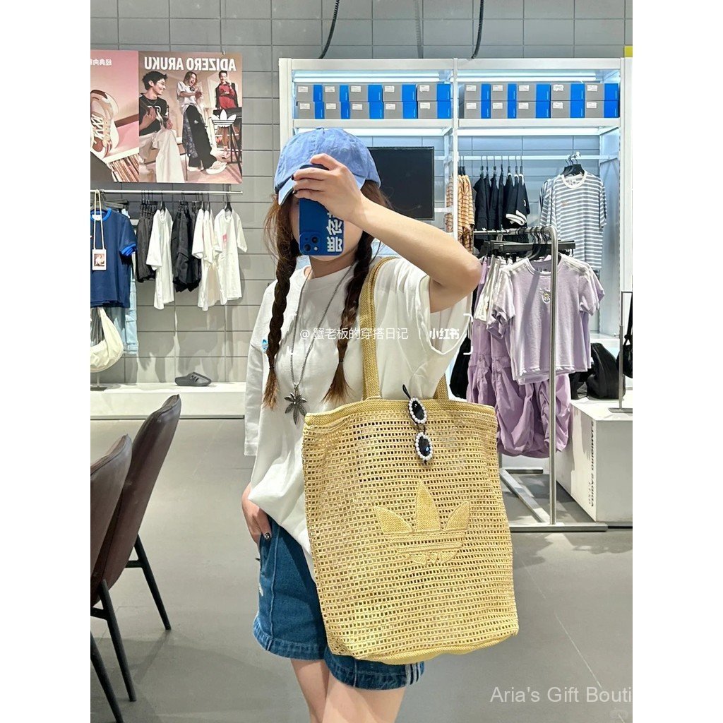 [Aria-G1] Túi Tote Nách Nữ Cầm Tay Dệt Dung Tích Lớn Một Vai Tươi Đẹp Phù Hợp Với Nách Túi Tote