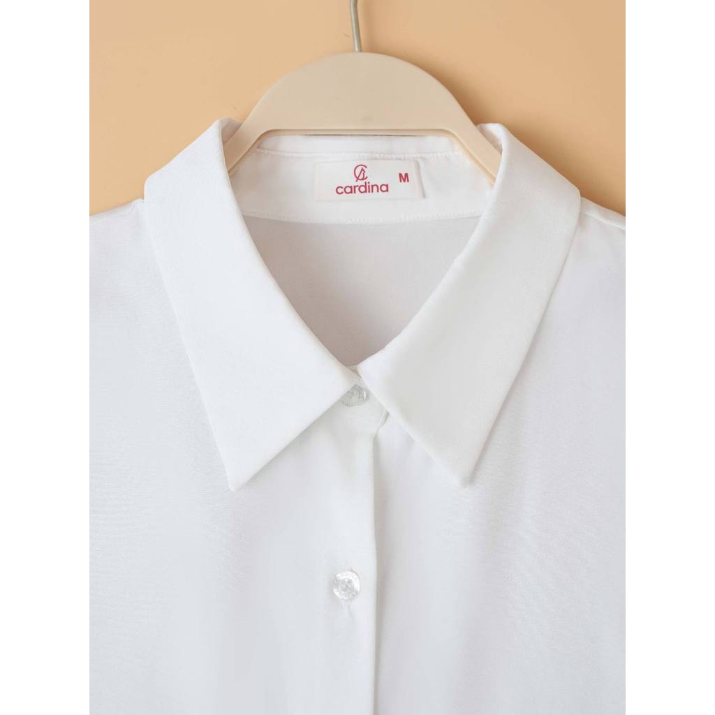 Cổ áo sơ mi CARDINA mix cùng các loại áo len mùa đông 5CSM01