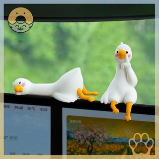 [Z & O] Trang trí động vật hoạt hình bằng nhựa cho bàn làm việc Bảng điều khiển ô tô Màn hình TV Ý tưởng quà tặng Hình vịt 3D dễ thương Hình vịt nhựa Trang trí thú vị.