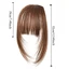 JUNYUE88US Tóc Tổng Hợp Kẹp-In Bangs, Viền Giả Tự Nhiên Cắt Wispy Viền Với hông, Tóc Trước Màu Nâu Đậm Tóc Thẳng Nổ Cho Nữ