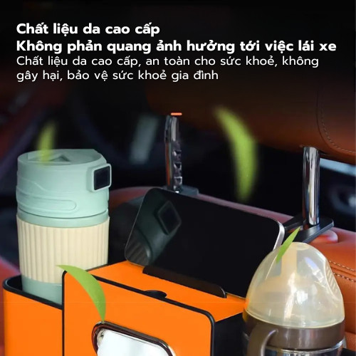 Hộp Đựng Đồ Treo Sau Ghế Ô Tô Đa Năng - Khay Đựng Điện Thoại, Móc Treo Túi Xách, Hộp Lưu Trữ Tiện Lợi Cho Xe Hơi