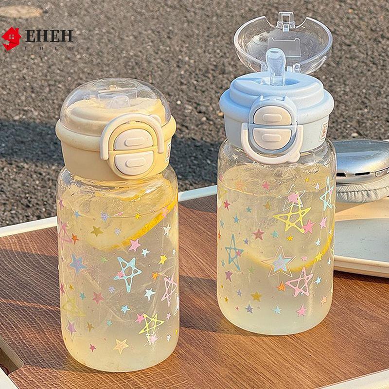 [EHEH] Bình Nước Dễ Thương Có Ống Hút Nhựa Di Động -Up Cover Cốc Nước Cho Trẻ Em Chai Nước Chống Rò Rỉ Bình Uống Dễ Thương VN