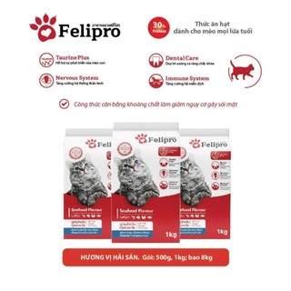 Thức Ăn Hạt Cho Mèo Felipro 1kg Vị Hải Sản