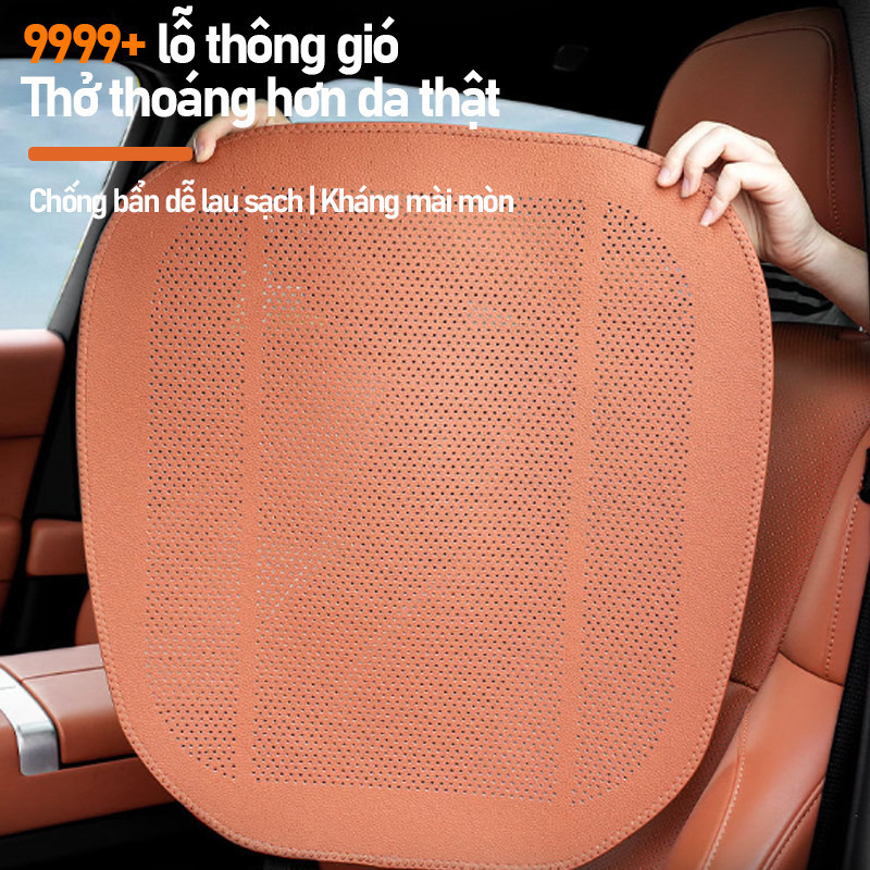 Đệm Ghế Ô Tô Bằng Da PU Cao Cấp - Siêu Mỏng, Thoáng Khí & Chống Trượt, Phù Hợp Nhiều Dòng Xe