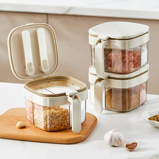 [Kín và chống ẩm] Bộ hộp đựng gia vị nhà bếp / Chai kết hợp gia vị đa lưới tích hợp ❈ ❈ 🍎 co200