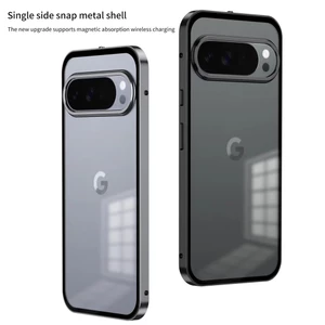Kim Loại Từ Hợp Kim Nhôm Dành Cho Google Pixel 9 10 Pro XL 7 8 9A Ốp điện thoại Mờ Cho Pixel10 Pro Pixel10Pro XL Coque