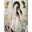 Áo Thun Phông Form Rộng 100% Cotton BIG SIZE dành cho nữ mùa hè dáng rộng - mèo đơn giản-quanao94