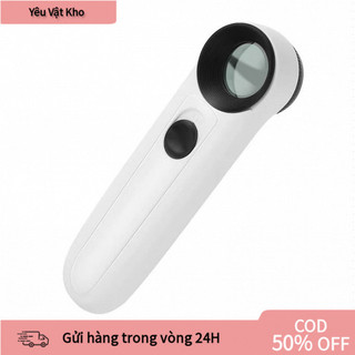 Kính Lúp Cầm Tay Phóng Đại 40x HD Có Đèn LED, Chất Liệu ABS Và Kính, Cho Người Sưu Tập Tiền Xu, Dùng Kiểm Tra Dấu Hiệu,