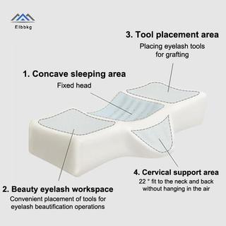 ELBBKG Nhung Memory Foam Nối Mi Gối Mềm Salon Ngủ Mi Hỗ Trợ Đệm Mới