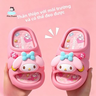 Dép trẻ em Kuromi – Mềm mại, đế chống trượt, dùng trong nhà, phòng tắm hoặc đi chơi