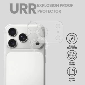Dán Camera PET Nhám Mờ URR Chống Trầy, Kháng Nước, Cực Mỏng Cho iPhone 17 Pro Max Series