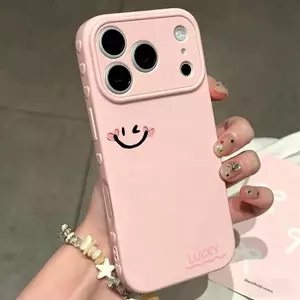 Nụ cười mềm mại Đối với iPhone 1715 Case 16P Mới 1413 Soft Case 12xs Dễ thương