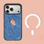 Goodnight Blue Quilt Boy Vỏ Điện Thoại Từ Tính Cho IPhone 13 14 15 16 Plus 17 Promax 17 Vỏ Không Khí Vỏ Bảo Vệ Chống Sốc