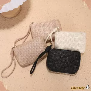 Ví CHEESELY, Ví đựng tiền xu ống hút Mini, Túi đựng tiền có dây kéo nữ bé gái