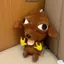 Mặt dây chuyền sang trọng BRABRAA Chihuahua, Móc khóa động vật nhồi bông mềm 10cm, Hip Hop dễ thương với chuỗi hạt treo túi trang trí quyến rũ