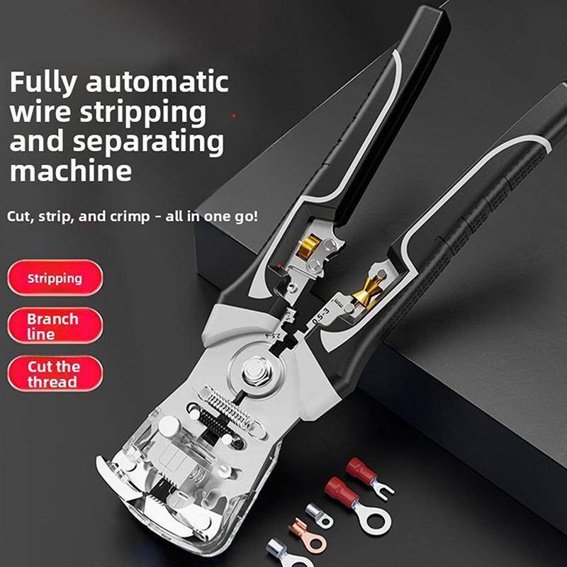 < WHPHous-t > Kìm thoát y dây đa chức năng với tự động 3 trong 1 Tự điều chỉnh 10-24 AWG Uốn để sửa chữa điện tại nhà DIY Đẹp