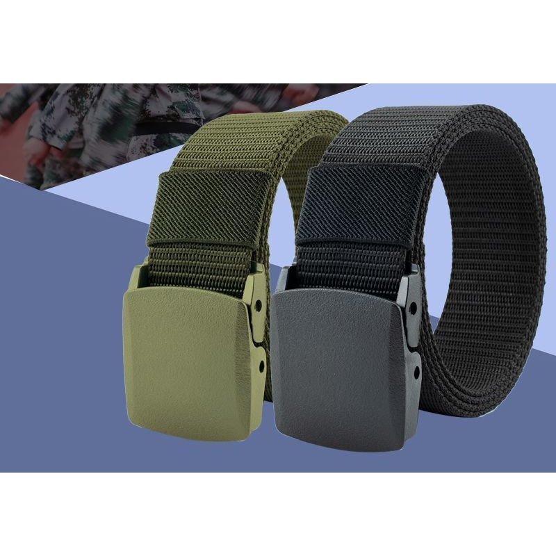 Thắt lưng Nylon vượt qua kiểm tra an ninh, thắt lưng không kim loại, thắt lưng vải khóa nhựa mịn ngoài trời, thích hợp cho công việc denim ZWJJ