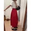 Kích thước lớn kiểu Pháp Retro Vermilion Độ đàn hồi lưng cao Ba chiều có độ đàn hồi bao gồm váy chữ a Split Bud